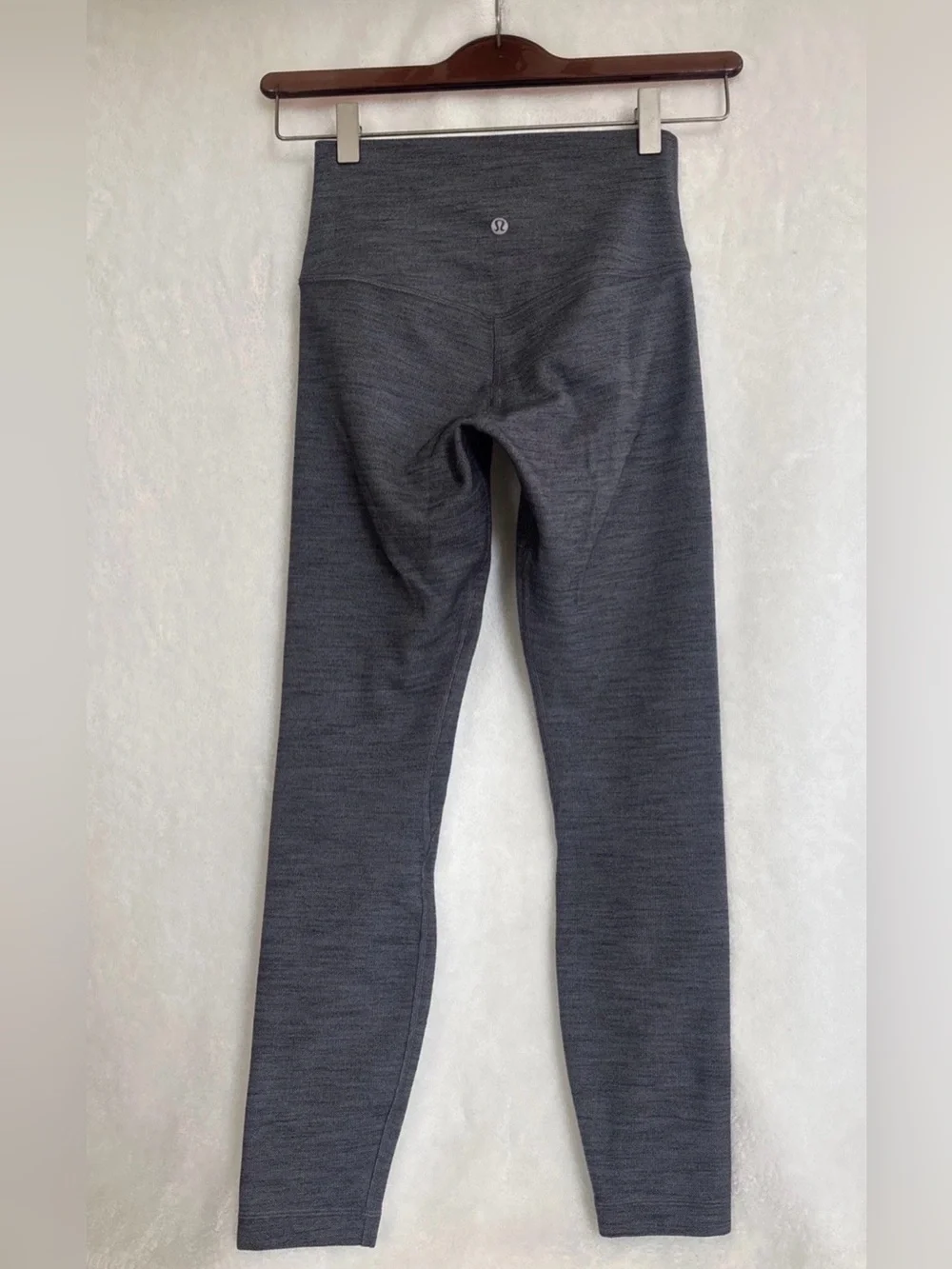 Lululemon Align High Rise Heathered Dark/SlateGray Yoga Legging Herringbone Sz 4